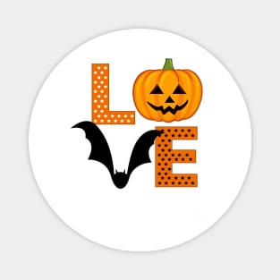 Halloween Bat Jack o lantern Pumpkin Magnet
